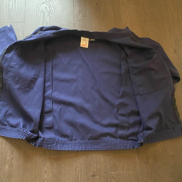 vintage 90s cotton work jacket proban size medium to large - Picture 9 of 11
